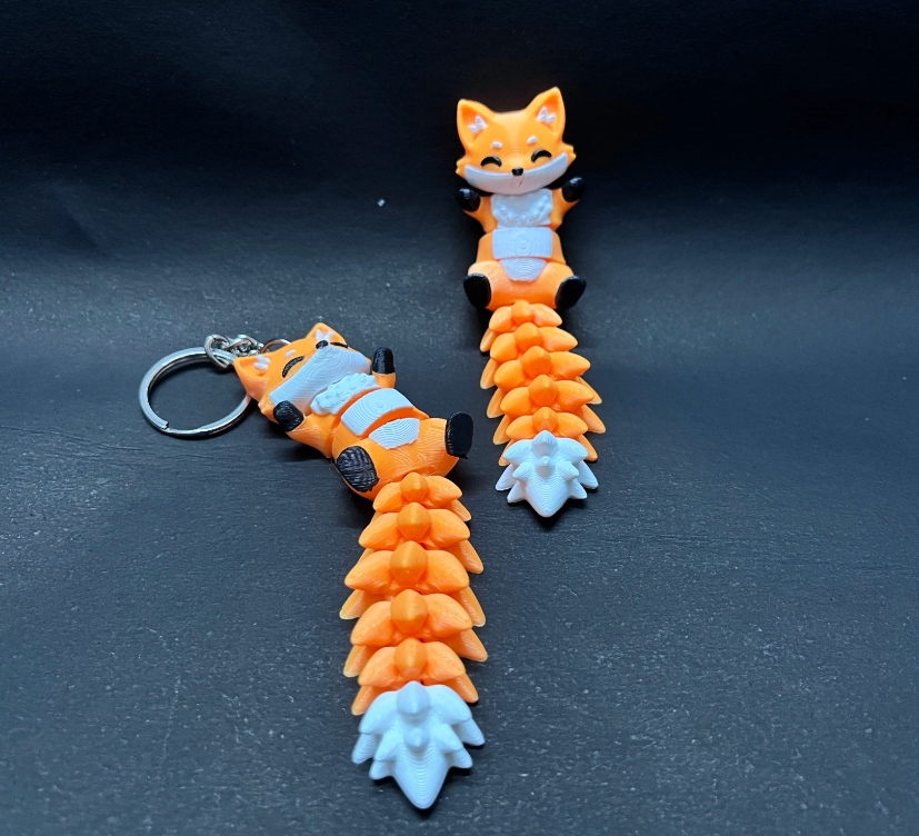Flexi Fox Keychain crafted in Chennai