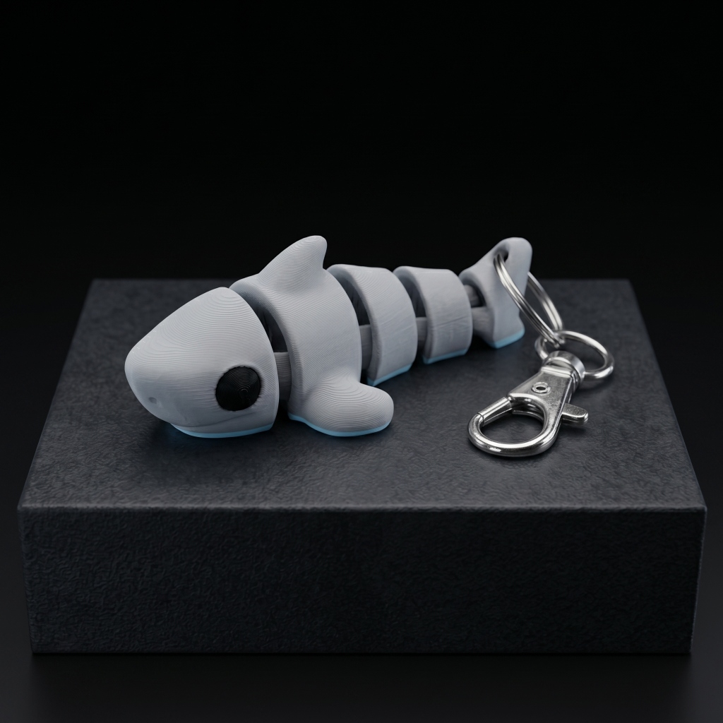 Flexi Shark Keychain — 3D Prints Chennai