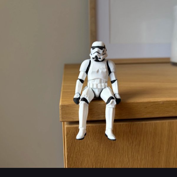 Stormtrooper Sitting Figurine crafted in Chennai