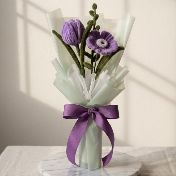 Purple Velvet Bouquet — Chennai