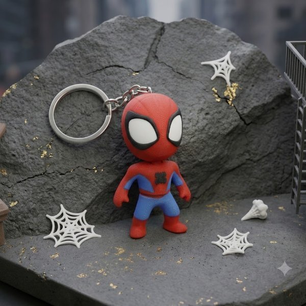Spider-Man Flexi Keychain crafted in Chennai