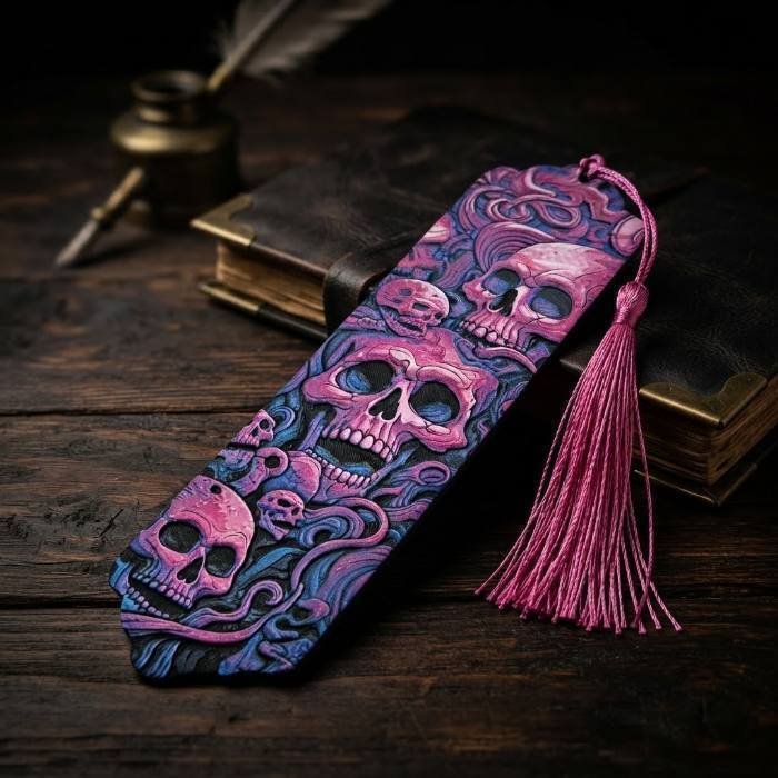 Embossed Skull Bookmark photo 2