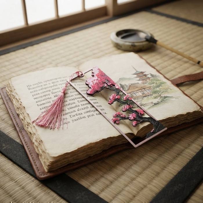 Sakura Serenity: Japanese Blossom Bookmark photo 2