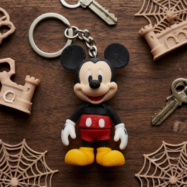 Mickey Mouse Flexi Keychain — 3D Prints Chennai