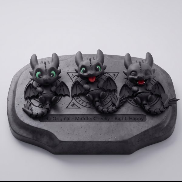 Night Fury Flexi Keychain — 3D Prints Chennai