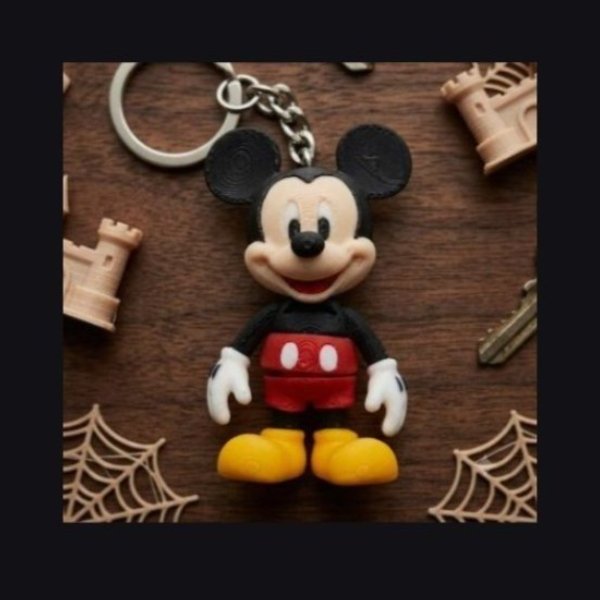 Mickey Mouse Flexi Keychain crafted in Chennai