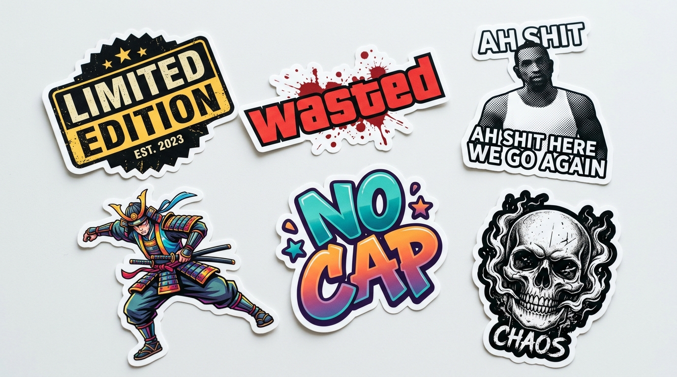 Namma Ooru Slang Pack (8 Stickers) 🏖️ — Waterproof Vinyl Sticker Chennai